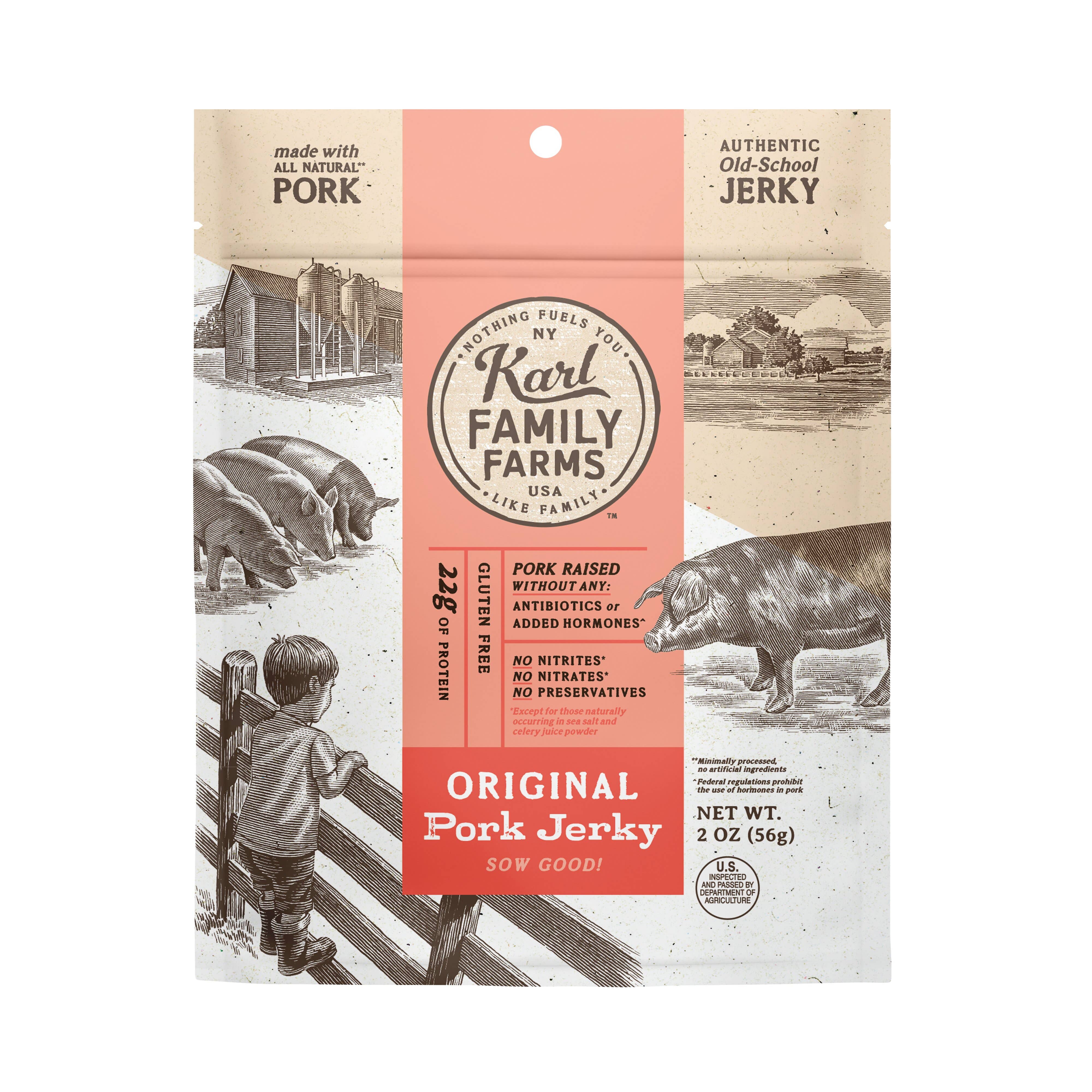 Karl Family Farms - Wholesale Jerky - Original Pork Jerky0