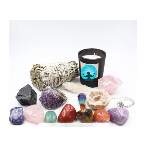 WHOLIFECO - Venta al por mayor Artículo de meditación - Caja espiritual premium para meditación | Kit de cristales de sanación Reiki2