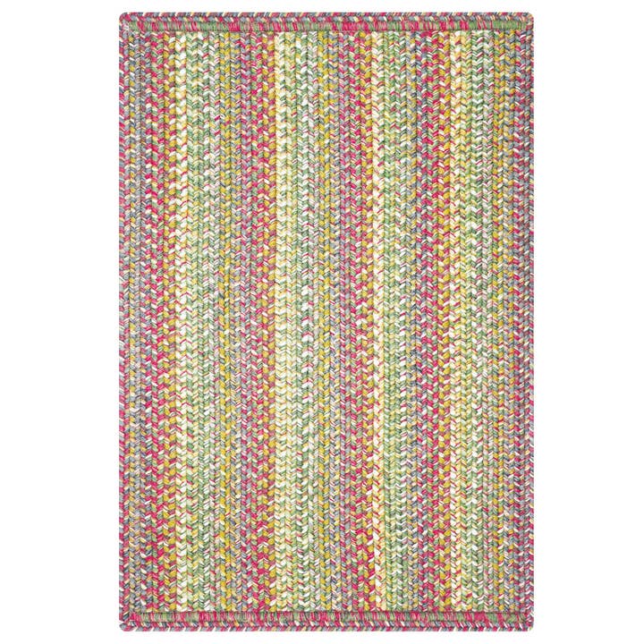 Homespice Fiesta Red and Green Non Skid Rug with Rugpad for wholesale by Homespice Decor