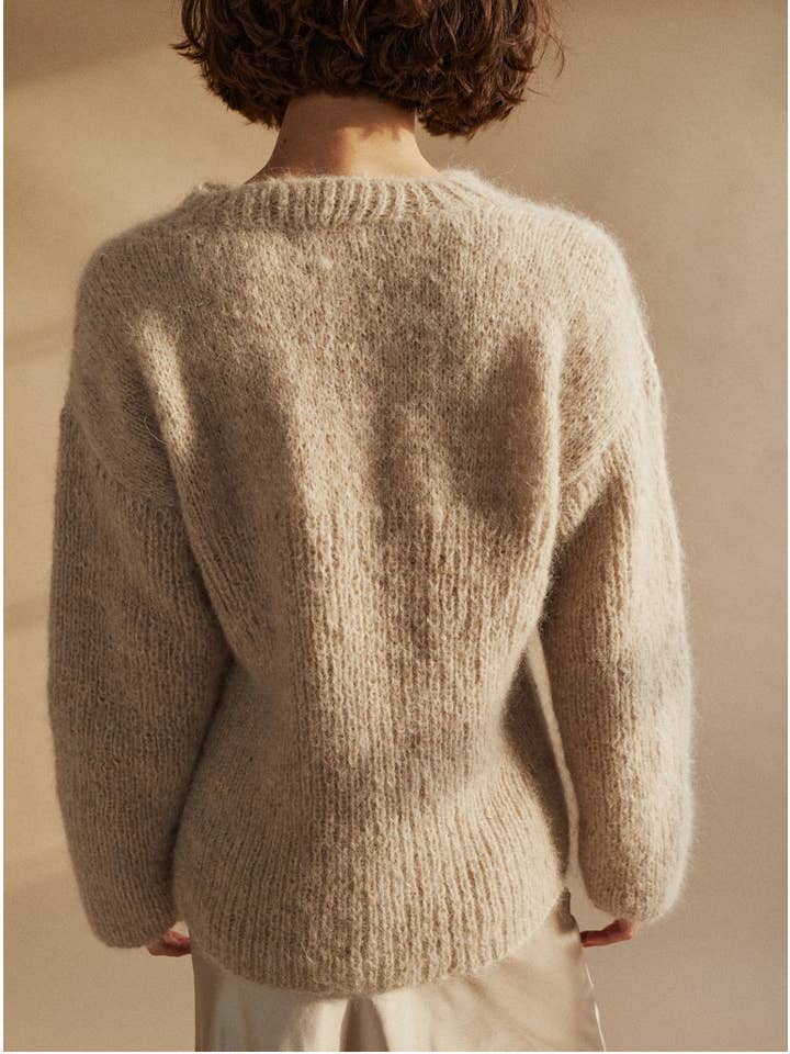 ASME STUDIOS - Wholesale Knit Sweater - Women's - Luca Sweater // Sand Alpaca Wool & Silk