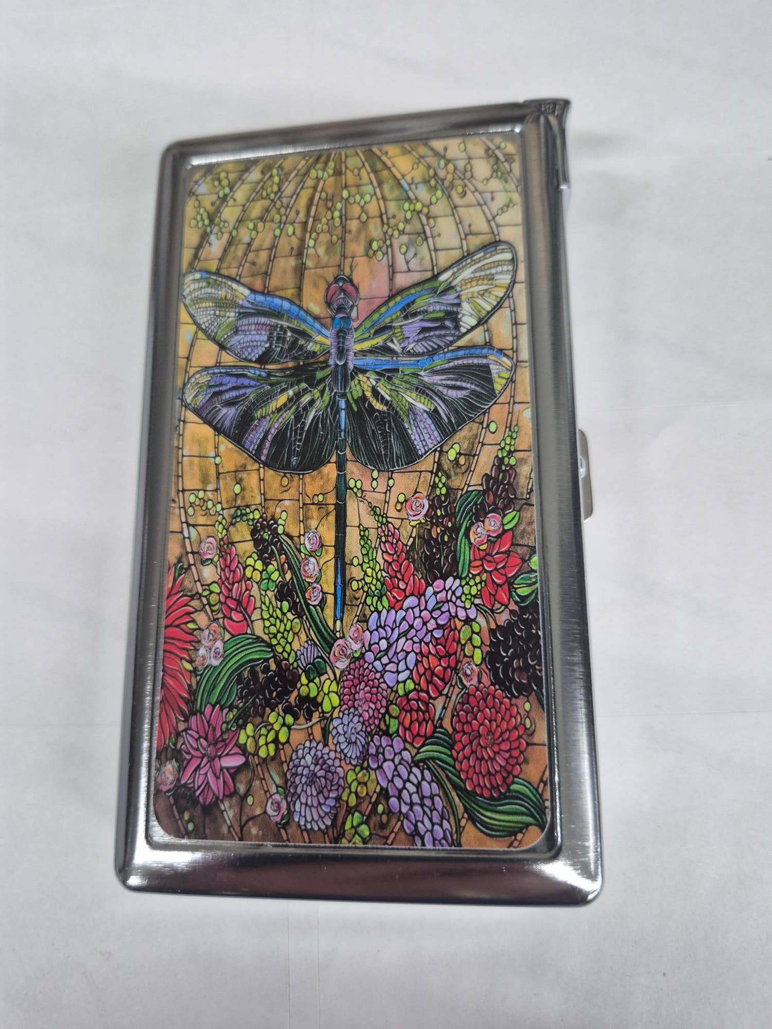 Lighter King - Vendita all'ingrosso Portasigarette - Custodia per Sigarette Premium Dragon Fly con Accendino Integrato0