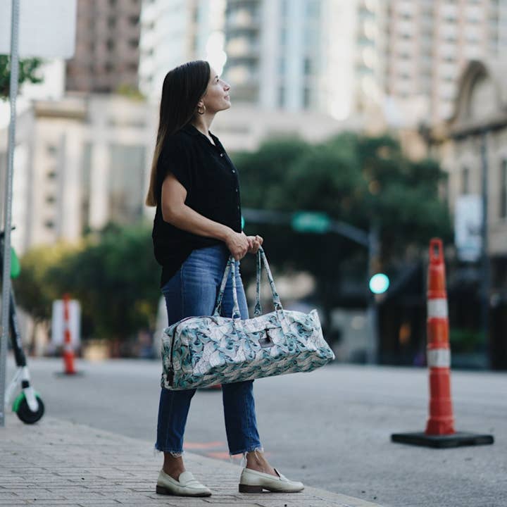 Kindfolk - Wholesale Weekender Bag - Women's - Patterned Yoga Mat Duffel Bag