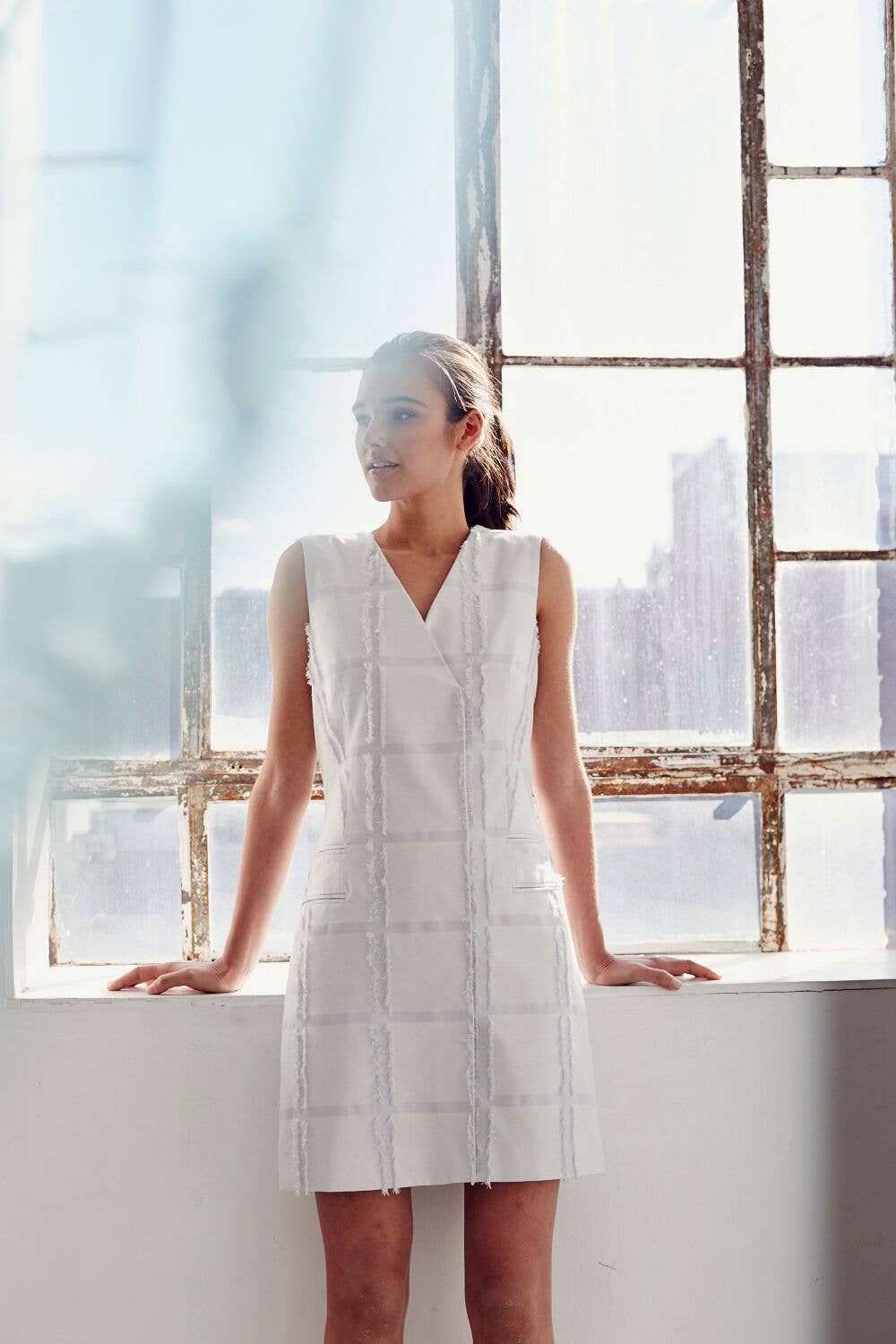 Rallier - Wholesale Dress - Women's - Chalk Sasha Dress2