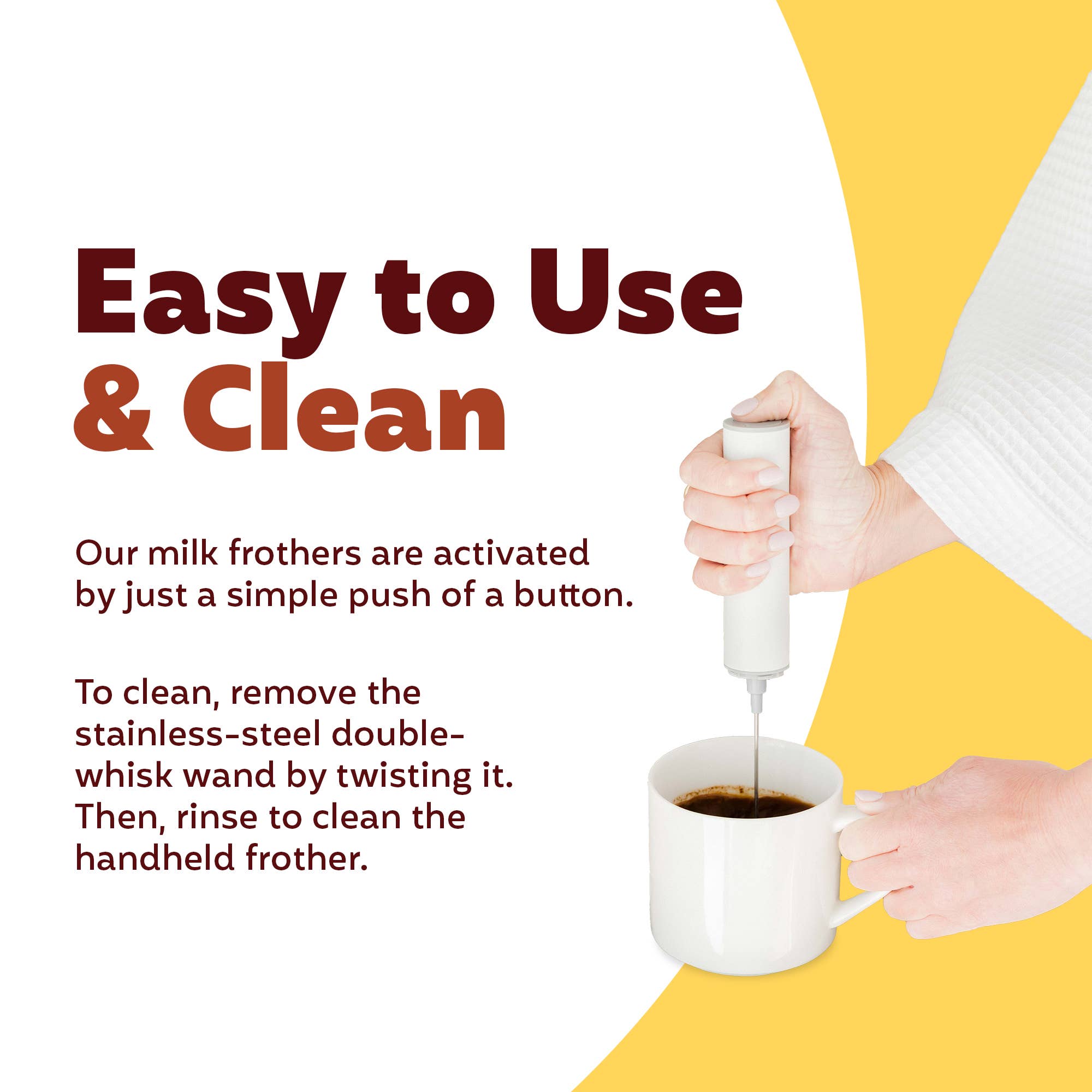 Joe'y - Wholesale Kitchen Tool/Gadget - froth'y - The Handheld Frother - 6 units/case7