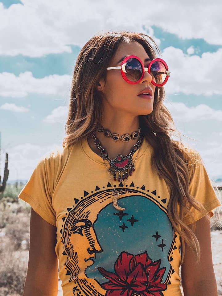 Kiss The Moon Doheny Tee for wholesale by Life Clothing Co