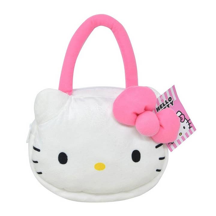 PINEAPPLE Beauty - Wholesale Top Handle Bag - Women's - UPD HBKA Hello Kitty Head Shaped Plush Handbag - 3 pcs