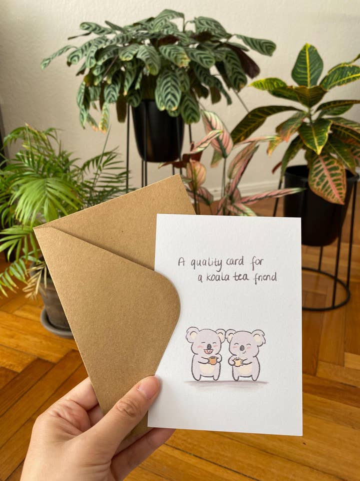 Roligt koalaskämtkort för olika tillfällen med kuvert för wholesale av Chumi Studio
