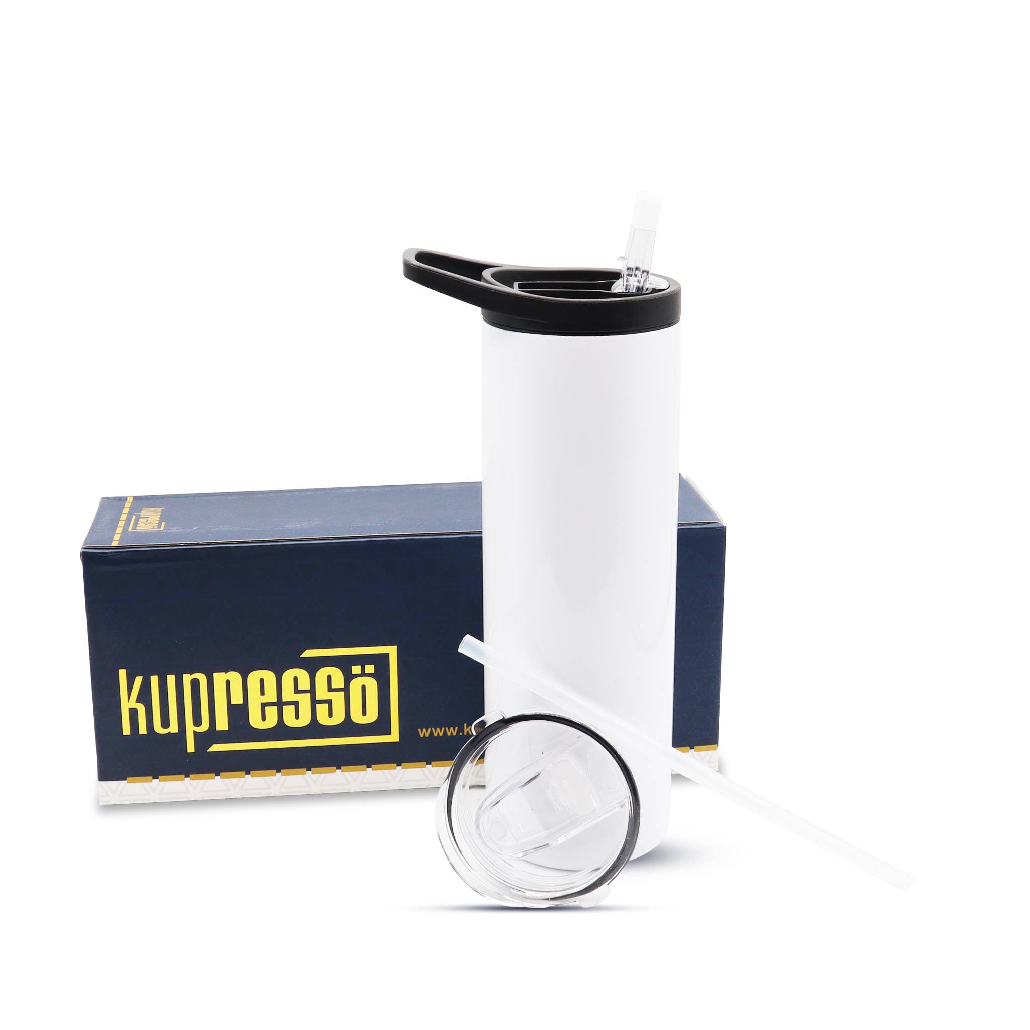 Kupresso - Vendita all'ingrosso Bicchiere/tazza termica - (Confezione da 6/12) Bicchiere Sublimazione da 590 ml con Doppio Coperchio1