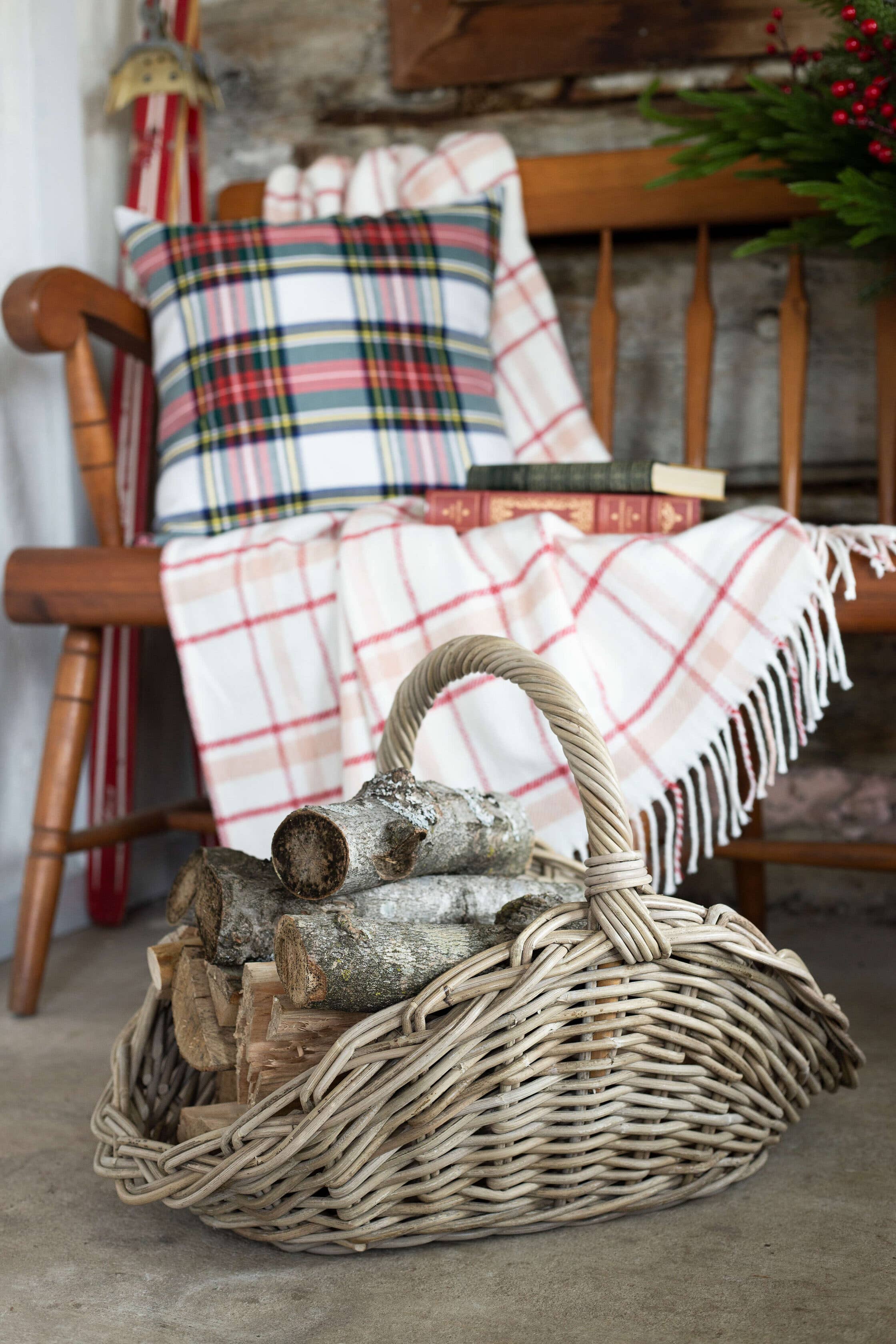 Bacon Basketware - Wholesale Basket - OVAL GREY RATTAN GATHERING BASKET1
