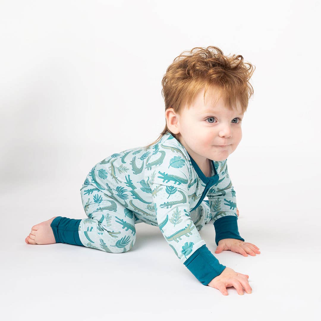 Emerson and Friends - Wholesale Sleepsuit - Baby - Later Gator Alligator Bamboo Convertible Pajamas Florida Baby Gift0