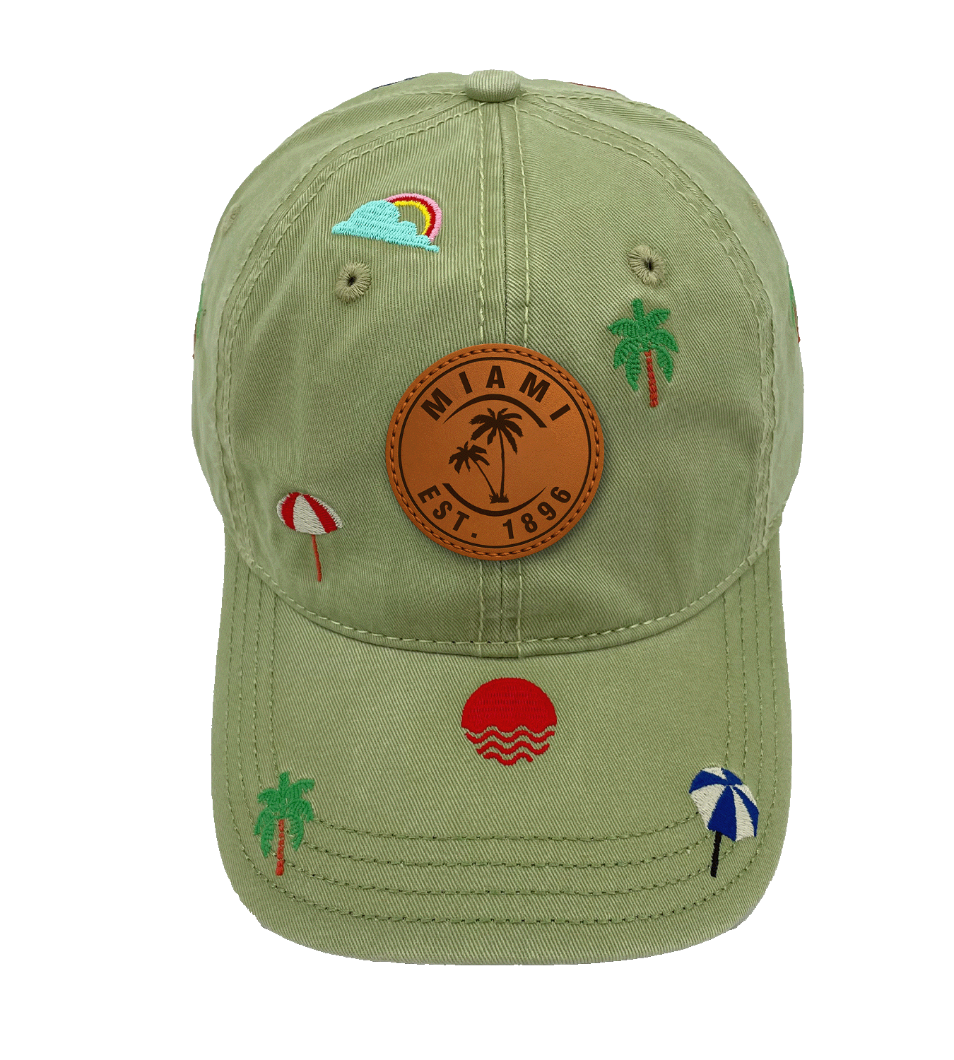 Northern Icons Creations INC - Venta al por mayor Gorra de béisbol - Unisex - Gorra de Béisbol Bordada de Miami – Sombrero de Vacaciones en la Playa para Amantes del Océano y el Sol0