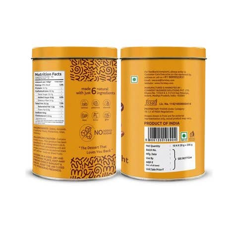 India shopping - Wholesale Dried/Dehydrated Fruit - Farmley Date Bites Dry Fruit Burfi (No Added Sugar) - 180 gms