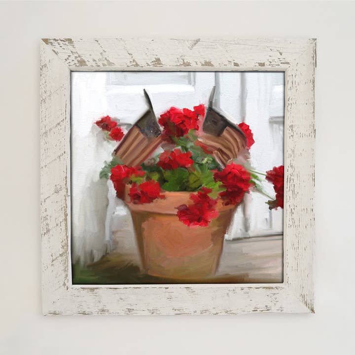 Geraniums with Flags for wholesale by ginger blue