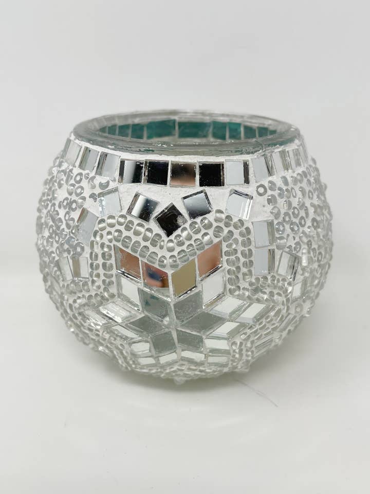 Supporto votivo in mosaico fatto a mano per la vendita all'ingrosso da parte di Nai Gifts