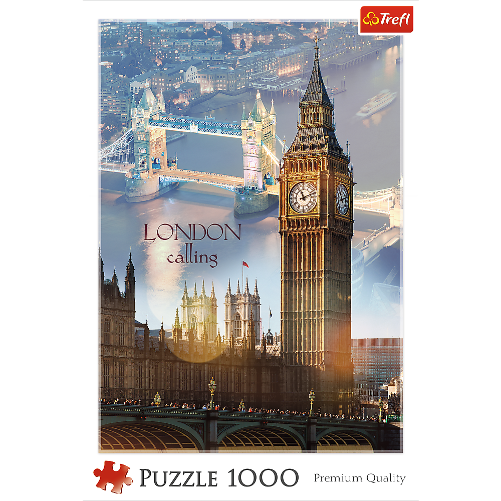 TREFL by Bridge Toys - Wholesale Puzzle - Adult - 1000 Piece Trefl Jigsaw Puzzle, London at Dawn, Multicolor2