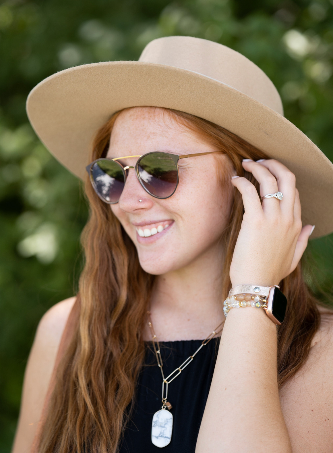 TART Design Co. LLC - Wholesale Watch Band/Strap - Women's - Leopard Calf Leather and Crystal Smart Watch Band1