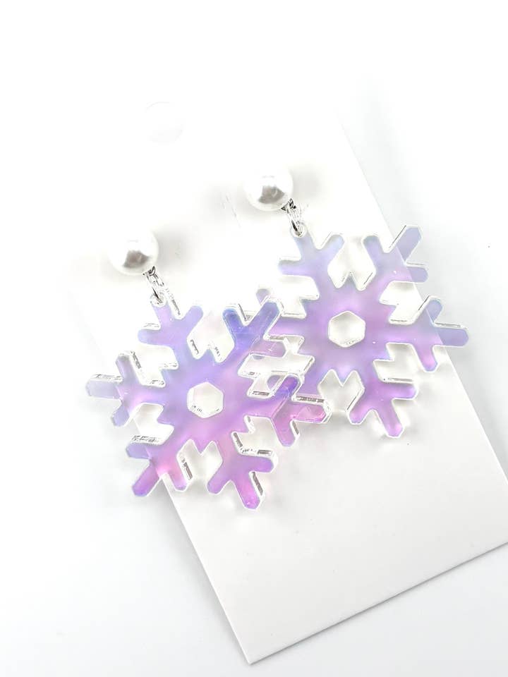 Brincos Floco de Neve por atacado de Cora's Den