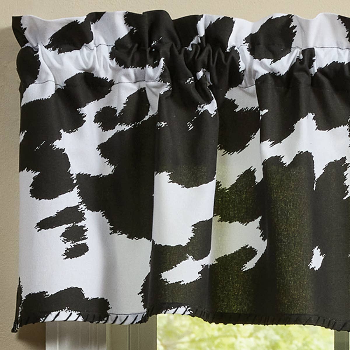 Park Designs - Wholesale Valance - Cowhide - Holstein Valance 14"L4