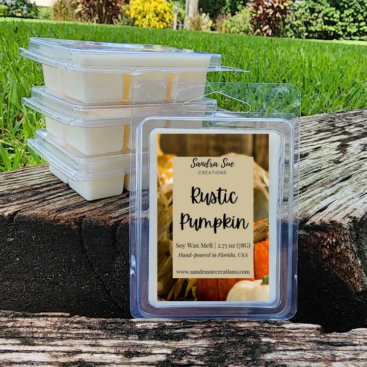 Rustik Pumpa Sojavaxsmält, 78g | Höstdoft för wholesale av Sandra Sue Creations LLC