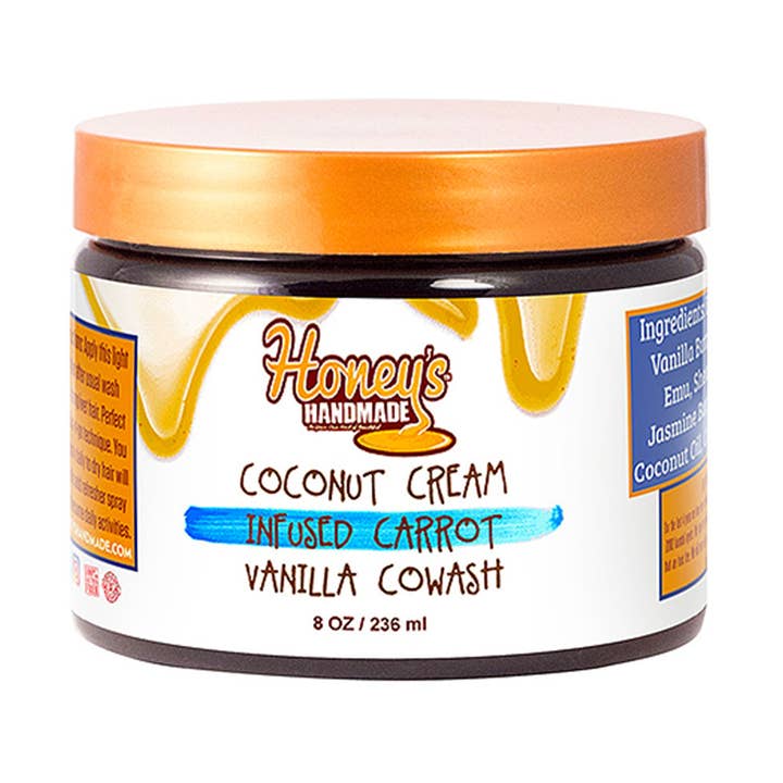 Kokoscrème geïnfuseerde wortel en vanille cowash voor wholesale door Honey's Handmade