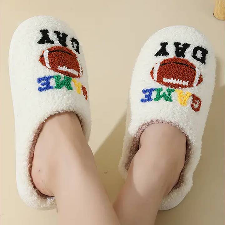 Cartoon Football Winter Cotton Slippers For Womens for wholesale by DOUBLJU