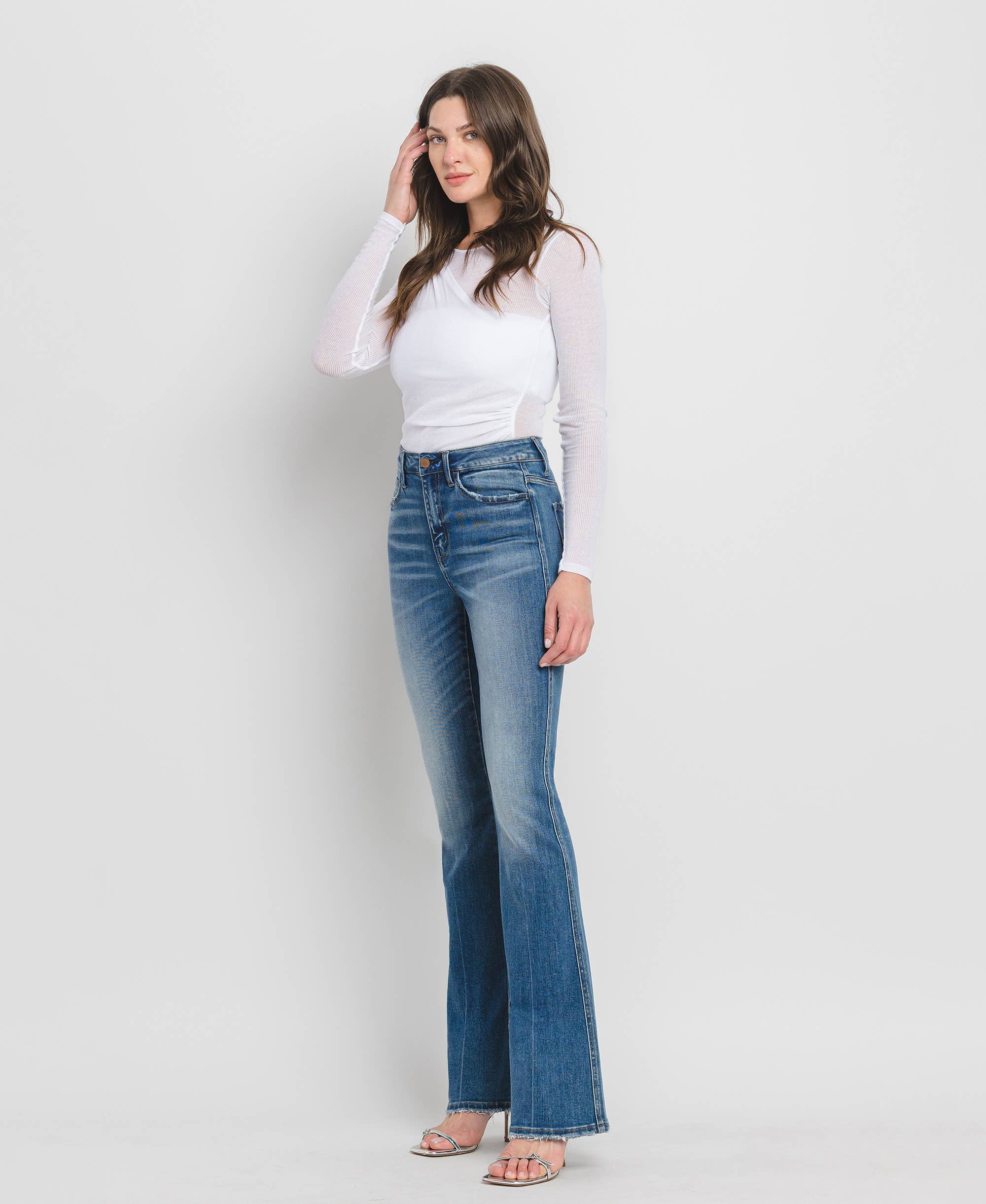 ERR FREE HIGH RISE FULL LENGTH BOOTCUT JEANS F5099 for wholesale on Faire8
