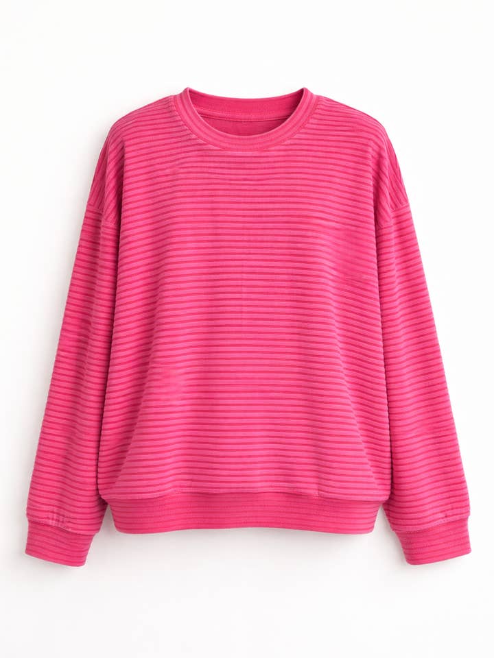Sweat-shirt en éponge rose – Femme pour la vente par T.Tolein