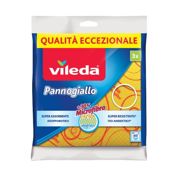 Vileda PannoGiallo 3 packs for wholesale by Made in eatalia
