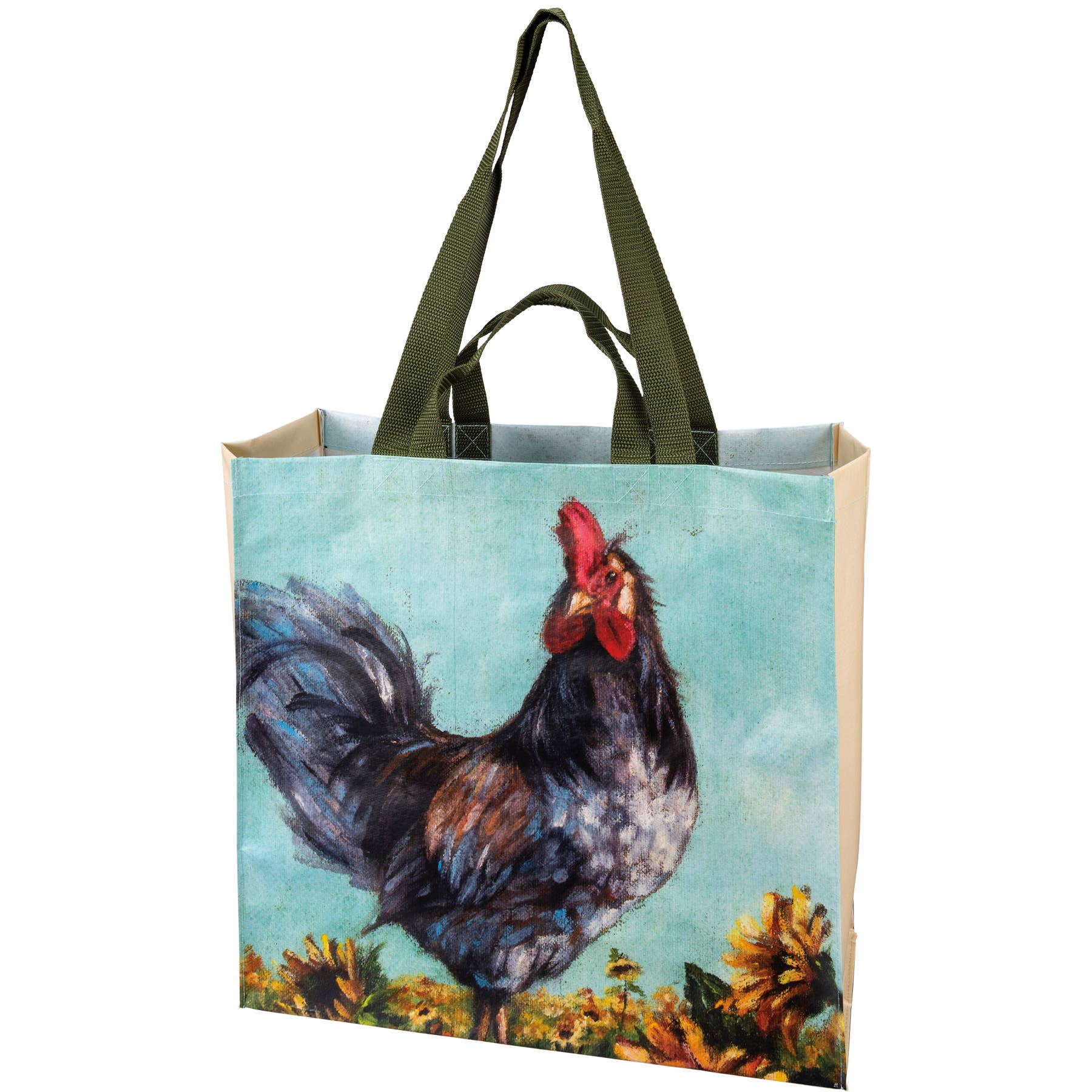 Primitives by Kathy - Wholesale Tote Bag - Unisex - Rooster And Cow Market Tote1