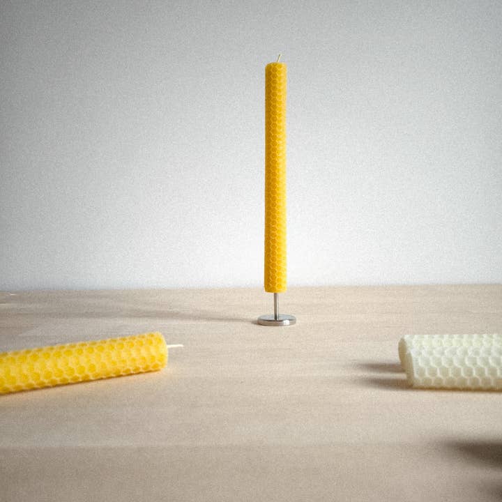 korys - Wholesale Tapered Candle/Candlestick - Honeycomb rolled beeswax taper candles