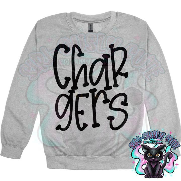 Funky Serif Chargers for wholesale by Siri-Ously Cute