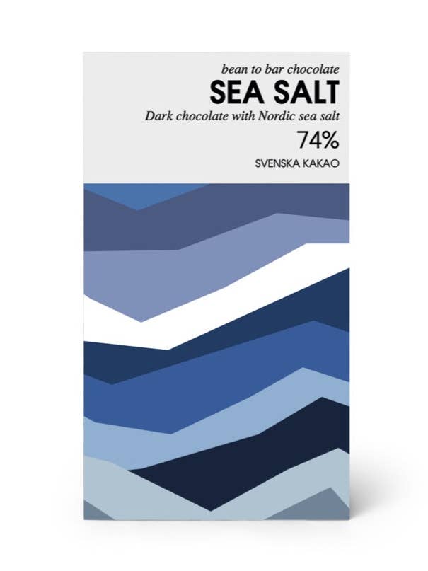 Chocolate bar: Sea Salt 74% for wholesale by Svenska Kakao