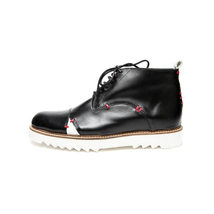 Ankle boots – Derby and Stitch – Black for wholesale by Milenika shoes