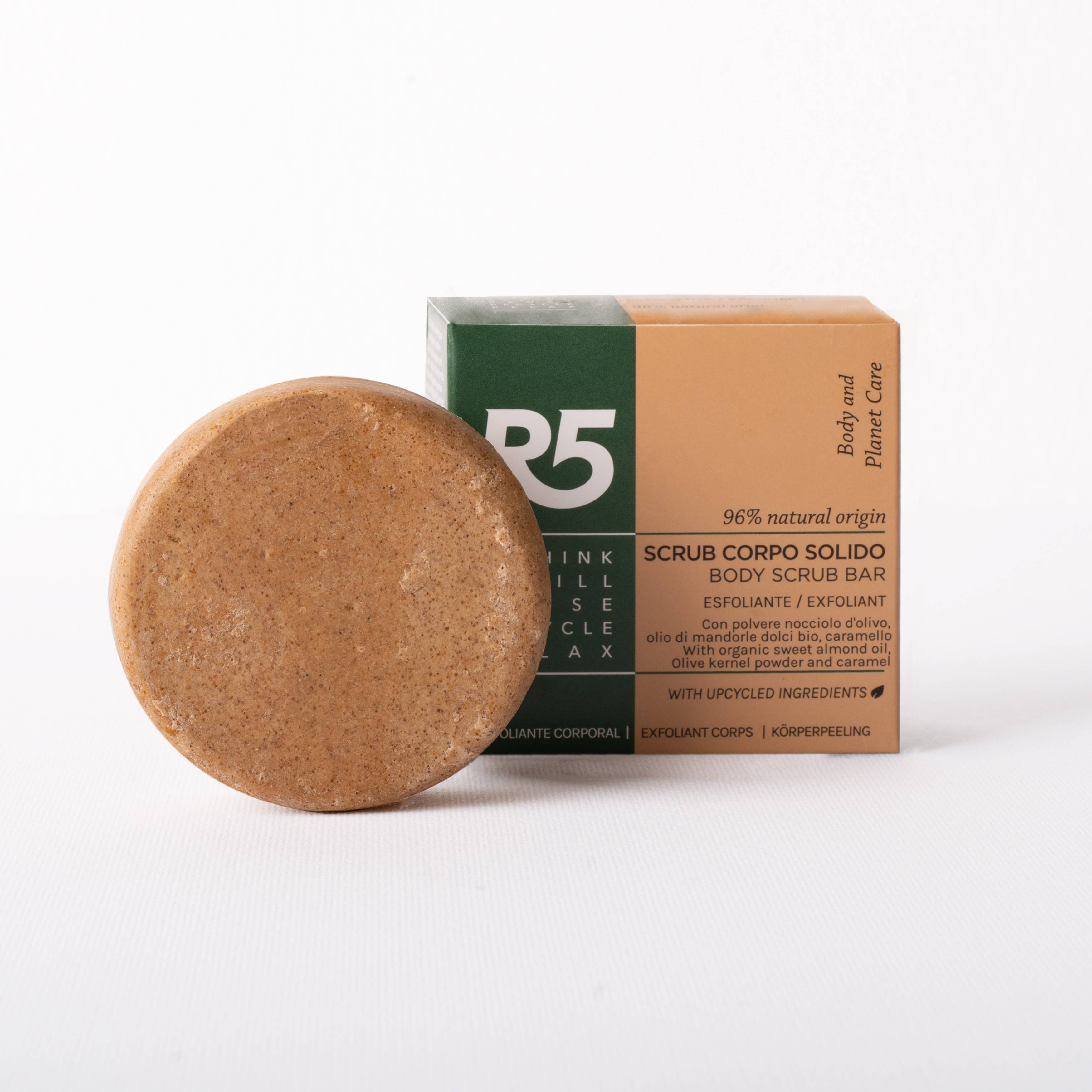 R5 - Wholesale Body Scrub/Exfoliant - R5 Solid Body Scrub - 96% ingrediënten van natuurlijke oorsprong