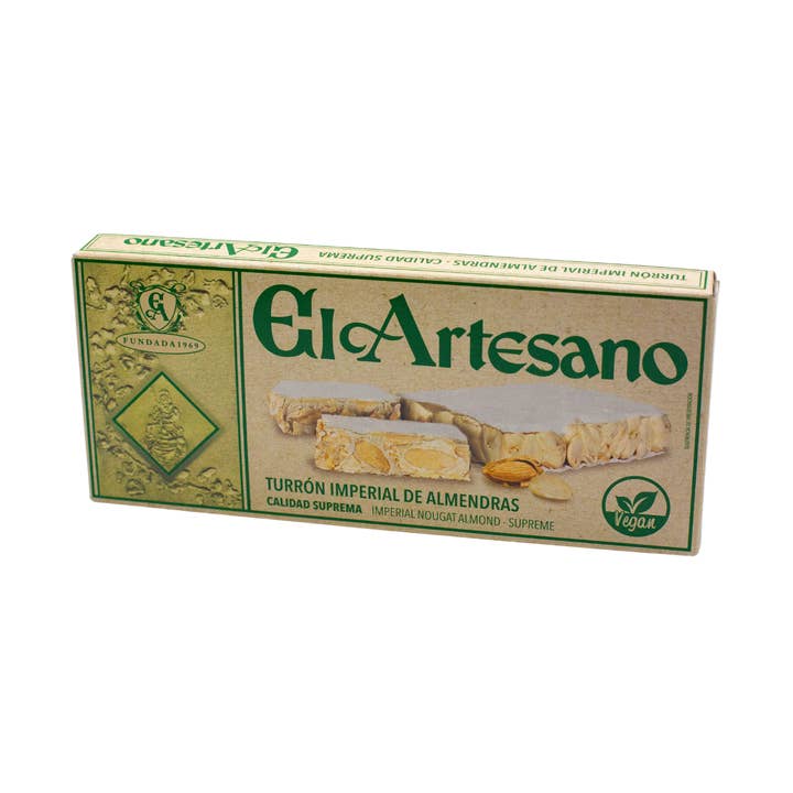 El Artesano - Wholesale Nougat - Imperial Almond Artisan Nougat 150g -Suitable for Vegans-0