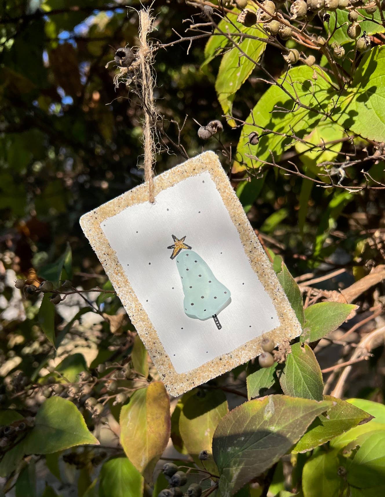 Sook & Hook - Wholesale Ornament - Jolly Christmas Tree Sea Glass Ornament5