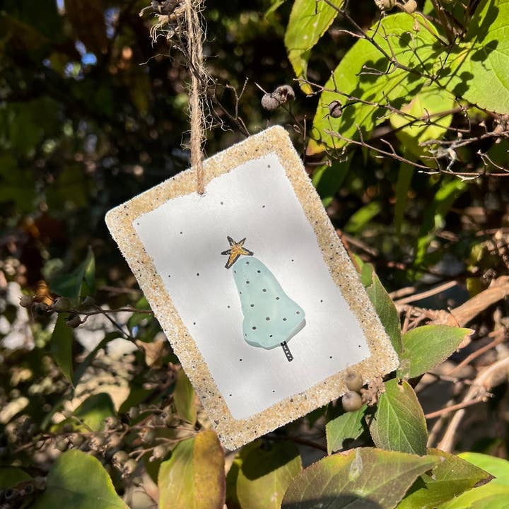 Sook & Hook - Wholesale Ornament - Jolly Christmas Tree Sea Glass Ornament5