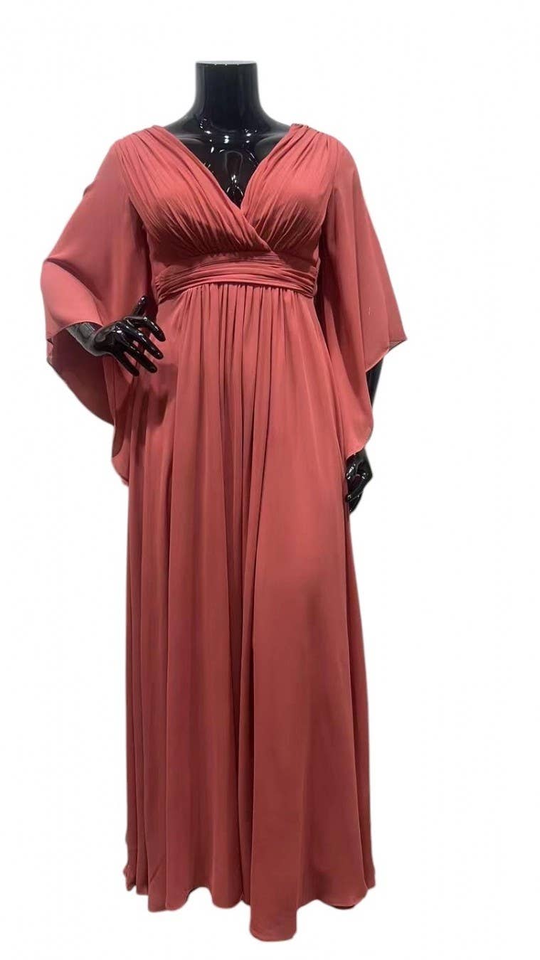 Eva & Lola - Epsilonn - Wholesale Gown - Women's - HM2290QS - Long fluid dress plus sizes15