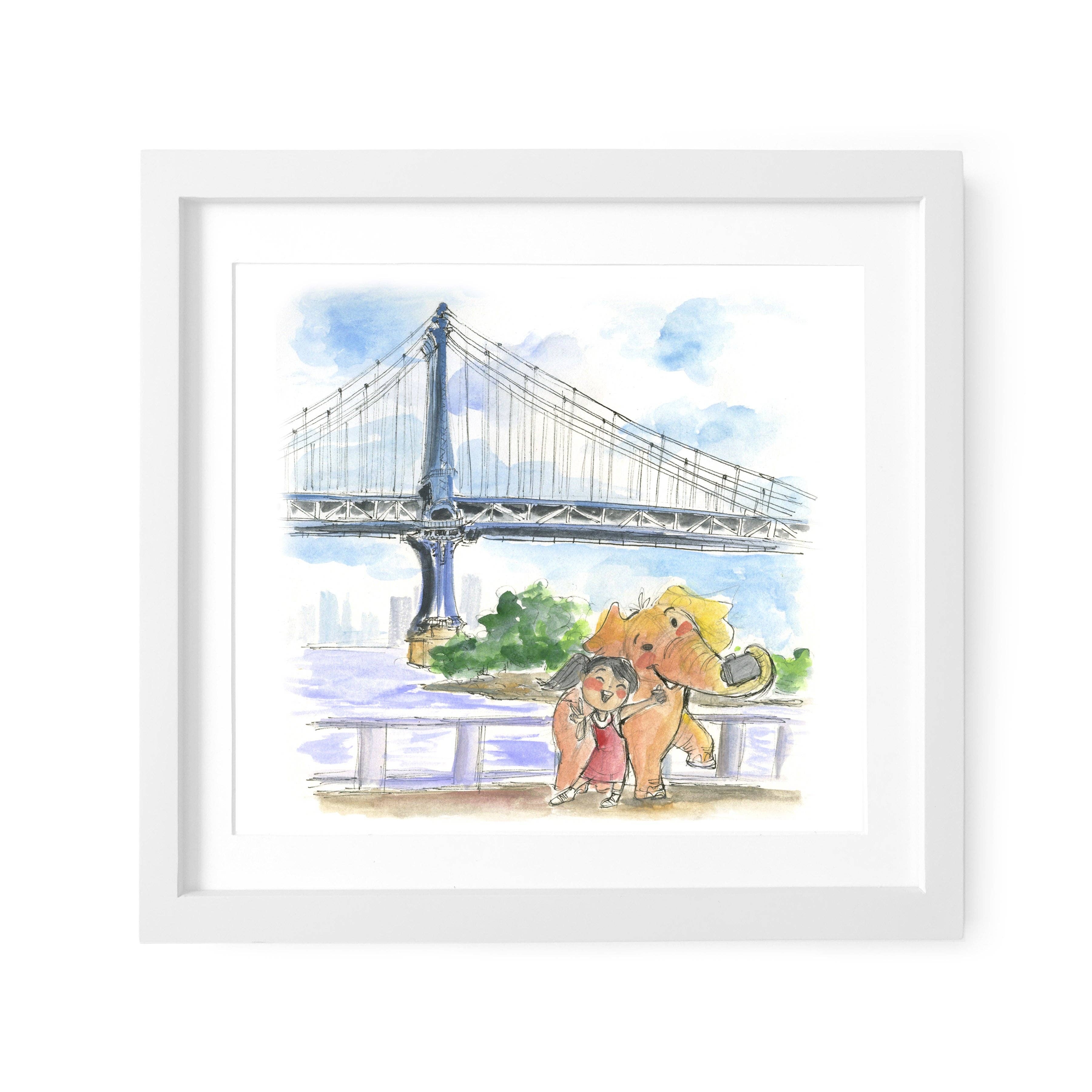 Le Petit Elefant - Wholesale Art Print - Selfies in DUMBO Art Print