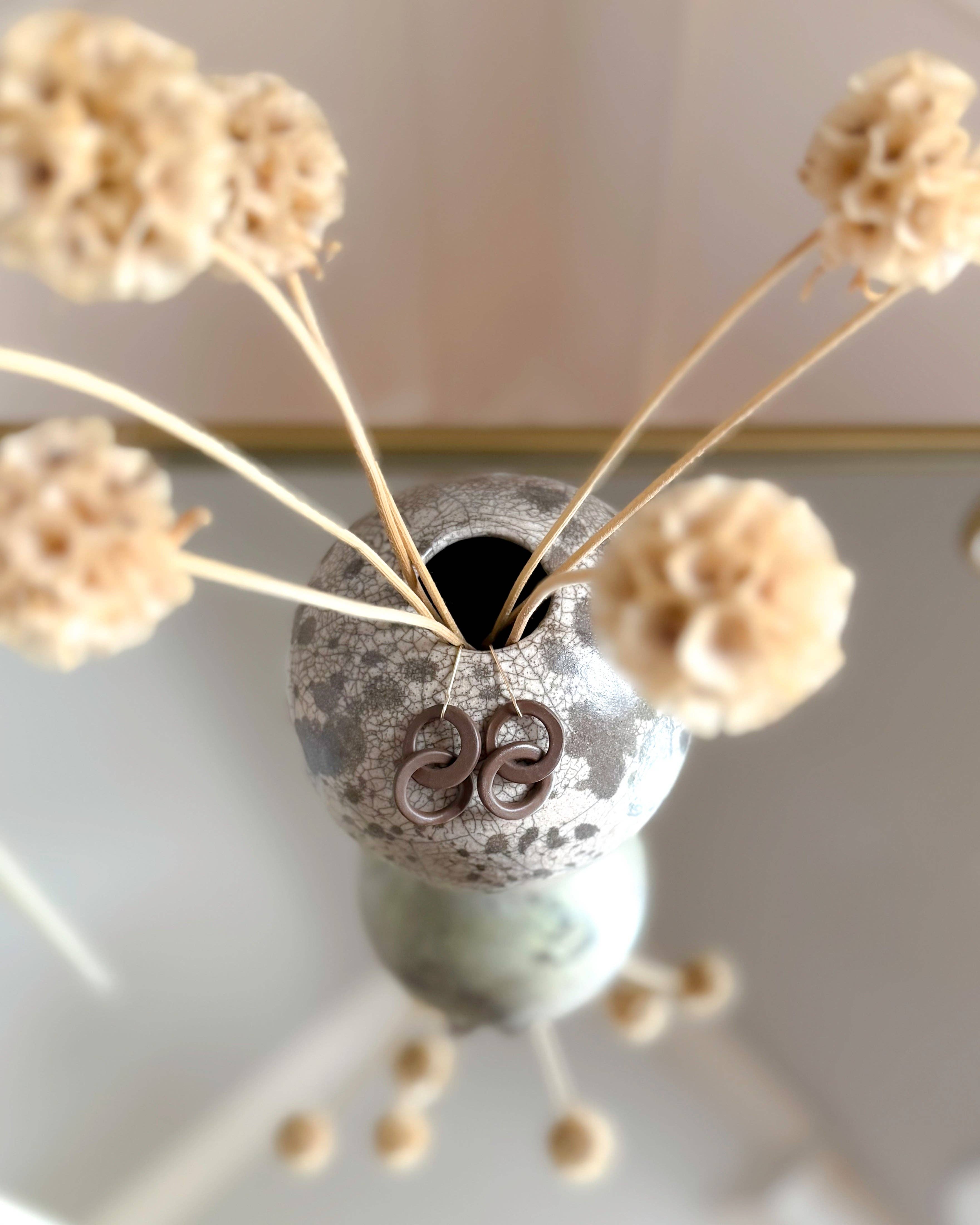 matte porcelain - Wholesale Dangle Earrings - the MINI LINK drop | porcelain + stoneware2