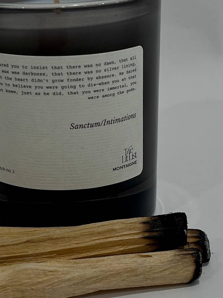 SANCTUM/INTIMATIONS - BOUGIE PALO SANTO pour la vente par MONTAIGNE