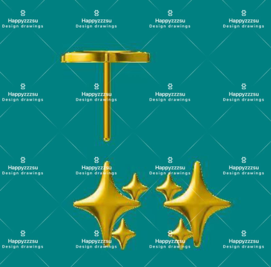 happyzzzsu - Wholesale Stud/Post Earrings - Sterling Silver Star Stud Earrings7