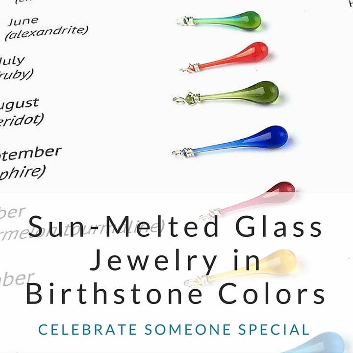 Sundrop Jewelry - Wholesale Dangle Earrings - Birthstone Colored Glass Teardrop Earrings14