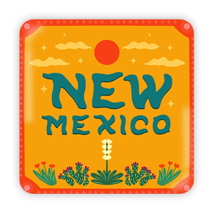 Metal Magnet - New Mexico No. 2 for wholesale by Squidly Designs