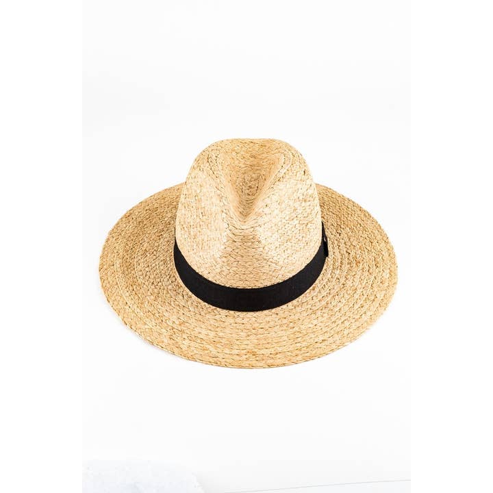 NATURAL Straw Panama Hat for wholesale on Faire