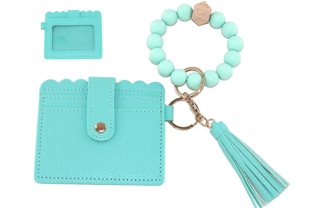 MiMi Wholesale - Wholesale Wristlet - BB139X156 Silicone Beaded Stretch Bracelet Wristlet ID Holde3