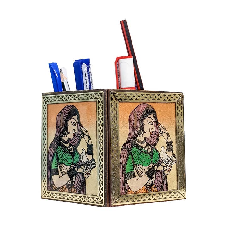 Porta bolígrafos de madera hecho a mano - Existencias para venta al por mayor de Keeraft