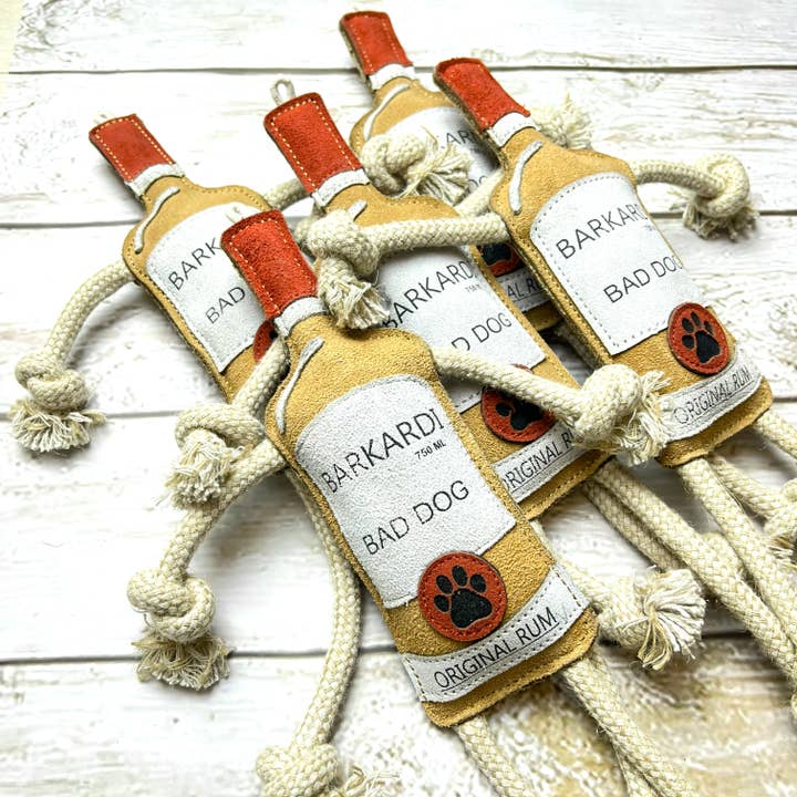 Barkardi Rum dog toy 🍹 for wholesale by Funny Zoo