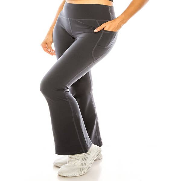 Purchase Wholesale flare leggings with slits. Free Returns & Net