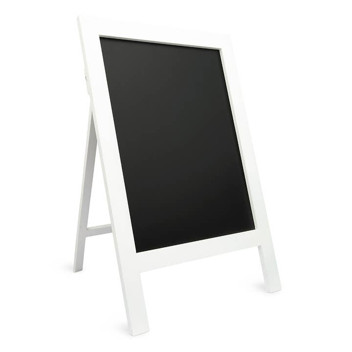 Weddingstar Inc. - Wholesale Chalkboard - Framed Rectangular Chalkboard Easel Sign - White